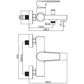 Resim Creavit SR2510 Sharp Banyo Armatürü Krom 