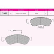 Resim BESER 3941 Fren Balatası Ön J9 Premıer 92-09 J10 Premıer 09-13 