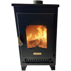 Resim Şömine Model Tek Camlı Odunlu-peletli Soba Özel Üretim -493 