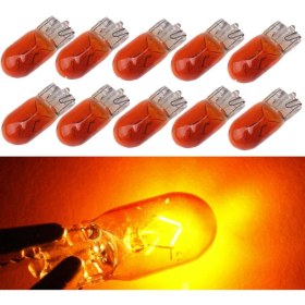 Resim Zembil Amber Turuncu T10 W5W Dipsiz Park Ampulü 10 Adet Enerji Tasarruflu Aydınlatma Çözümü 