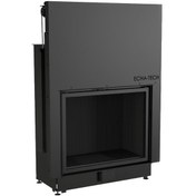 Resim Echa Tech Asansörlü Çelik Şömine Haznesi Düz 90 X 72 D 