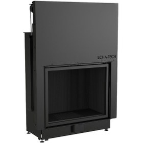 Resim Echa Tech Asansörlü Çelik Şömine Haznesi Düz 90 X 72 D 