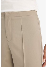 Resim Defacto Flare Fit Fermuarlı Yüksek Bel Uzun Boy Twill Pantolon F7182ax25smkh422 Haki 