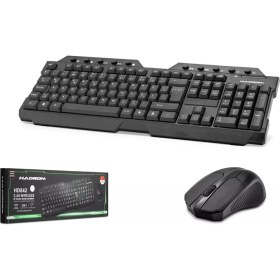 Resim Hadron HD842 Kablosuz Klavye & Mouse Set Ergonomik Tasarım 10 Metre Menzil Aydınlatma Yok Ev - Ofis 