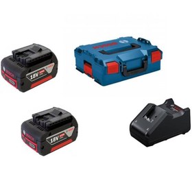 Resim Bosch GBA 18V 2x5ah + GAL 18V-40 + L-box 