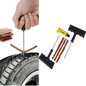 Resim Rabadon Araba Motosiklet Otomobil Bisiklet Lastik Tamir Kiti Araç Bakım Seti 6 Parça 