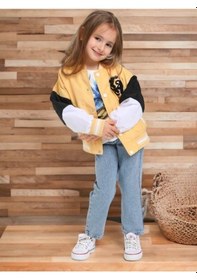 Resim Escabel Unisex Çocuk Mevsimlik Astarlı Kolej Mont-12502-sarı Sarı 