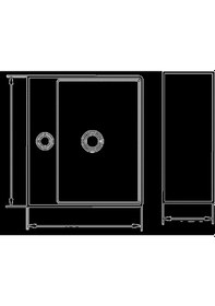 Resim Eva Banyo Lena E-5175 Tezgah Üstü Porselen Lavabo 