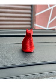 Resim 3dbaydesign Yeni Trend Sallanan Kedi Torpido Aksesuarı (kırmızı ) 