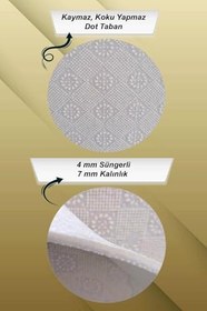 Resim Kaymaz Taban Makinede Yıkanır Eğitici Çocuk Halısı Ar241, Pembe, 100 X 180 