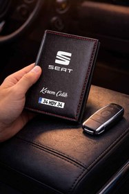 Resim HEDİYEDİYE Kişiye Özel Seat Logolu Termo Deri Ruhsat Kabı 