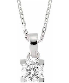 Resim 0,30 Karat G Renk Tektaş Pırlanta Kolye 