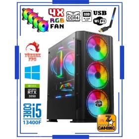 Resim Zeiron Olimpos Rtx7 Intel Core I5-13400F 16GB Ddr4 Ram 256GB M.2 SSD + 1tb HDD 8gb RTX3050 Oyuncu Masaüstü Bilgisayar 