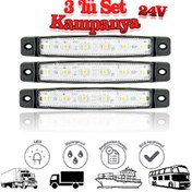 Resim Sanel 6 Ledli 3'lü Set Parmak Led 24v Beyaz Sbb24w6 