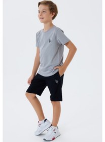 Resim U.s. Polo Assn. Erkek Çocuk Gri Bermuda Takım Us2427-c-v2 Gri 