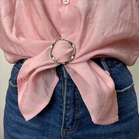 Resim Dadata 20PCS Eşarp Halka Klips Kravat Halka Klipsler Için Moda Tişört Bükülme Düğüm Klips Çember Giyim Yüzüğü Şal Tutucu (Yurt Dışından) 