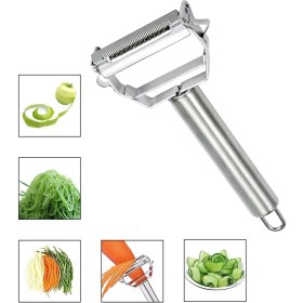 Resim Jülyen Soyucu Meyve Sebze Soyacak Salatalık Kabak Havuç Elma Soyacağı Çift Foksiyonlu 