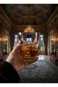 Resim Özel Yapım Köşeli Yaprak Dekor 6'lı Su Bardağı - Kristal Kesme El İşçiliği Soğuk Kesme Set Şeffaf 