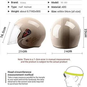Resim Motosiklet kaskı jet tipi, çocuk scooter motosiklet bisiklet kaskı, 3-12 yaş kız çocuk için uygundur (baş çevresi: 48cm-54 cm) 