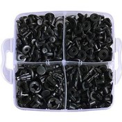 Resim Ximistore9 630 Parça Dayanıklı Nylon Otomotiv Bağlantı Elemanları Seti, Şeffaf Kutulu, Çok Amaçlı Kullanım 