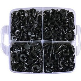 Resim Ximistore9 630 Parça Dayanıklı Nylon Otomotiv Bağlantı Elemanları Seti, Şeffaf Kutulu, Çok Amaçlı Kullanım 