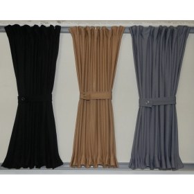 Resim İntero Volkswagen Transporter T5 Camlı Van Raylı Perde Seti Siyah 