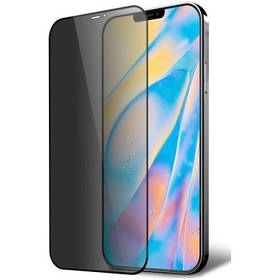 Resim Dafoni Apple iPhone 12 Mini 5.4" Privacy Tempered Glass Premium Cam Ekran Koruyucu Siyah 
