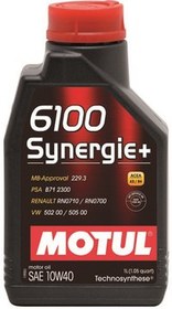 Resim MOTUL 6100 SYNERGİE 10W40 1 LİTRE 