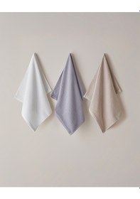 Resim English Home Wave Pamuk Yüz Havlusu 50x70 Cm Açık Bej Açık Bej 