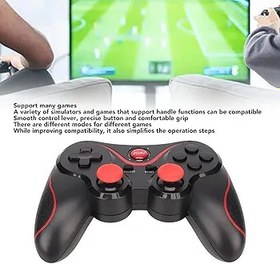Resim Coverzone Bluetooth Joystick Telefon Tutuculu Oyun Kolu Kablosuz Şarjlı ios ve Android Uyumlu ve PC ile Uyumlu Oyun Kontrolü Telefon Standlı Tam Kontrol Sağlar Gamepad X3 