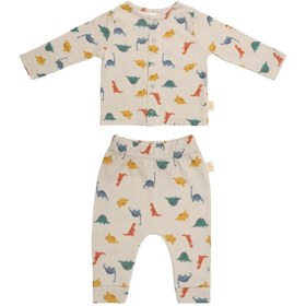 Resim 2'li Bebek Pijama Takımı - Dinoland / 9-12 Ay 