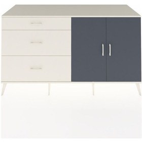 Resim Kronos Konsol 2 Raflı 3 Çekmeceli 2 Kapaklı 176x59x99 Aytaşı-antrasit/aytaşı Antrasıt/aytası - Aytası 