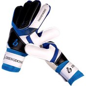 Resim Teltree Genç Ve Yetişkin Kaleci Eldiveni - Kaliteli Lateks, Anti-kayma, Amortisörlü, Su Geçirmez, Ayarlanabilir Bilek Kapatması - Mavi Çocuk 7 Numara 17-18cm Mavi 