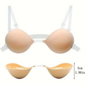 Resim 5cm Kalınlaştırılmış Göğüs Yaması İç Çamaşırı ve Aksesuarları Kalınlaştırılmış Kupa Yaması Sütyen, Görünmez Askısız Push-up Meme Kapağı, Kaymaz Göğüs Büyütme Kremi, Geliştirilmiş Göğüs Bölmesi, Küçük Göğüs Dikişsiz İç Çamaşırı Görünmez Sütyen Toplama Kalınlaştırılmış Push-up Kumaş Silikon Göğüs Toplama İç Çamaşırı Yuvarlak Meme Yaması Silikon Göğüs Hafif Lateks Yapay Göğüs 