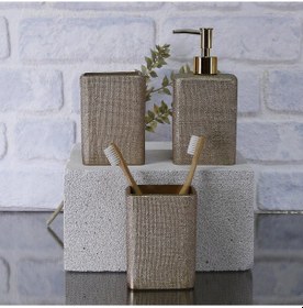 Resim Linen Diş Fırçalık Vizon 