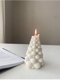 Resim Toplu Çam Ağacı+Geyik+Kar Tanesi (3'lü set) Yeni Yıl Yılbaşı Yeni Yıl Beyaz Renk Dekoratif 