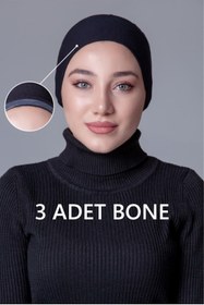Resim nanak 3 Adet Siyah Penye Kaymayan Bone 