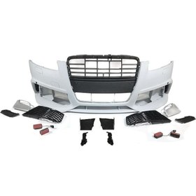 Resim Audi A6 2008-2011 Arası Uyumlu RS Ön Tampon ve Panjur 