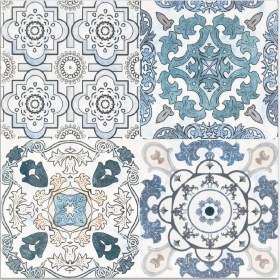 Resim Tink Kendinden Yapışkanlı Retro 010 Desenli Pvc Karo 30X30 cm 4'lü 0,36 M2 