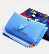 Resim Mavi Damla Model Trend Kadın Cüzdanı 