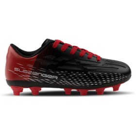 Resim Slazenger SCORE I KRP Çocuk Halı Saha Siyah / Kırmızı Futbol Ayakkabısı 