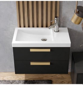 Resim Turavit İda Dikdörtgen Etajer Uyumlu Beyaz Lavabo 28x45 Cm Id0703 Beyaz 