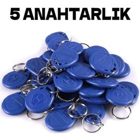Resim Electrima Manyetik RFID Keyfob Göstergeç Anahtar 5'li 