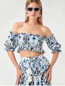 Resim Koton Straplez Crop Bluz 
