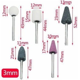 Resim Mini Taş Zımpara Matkap Ucu Seti 10 Parça 