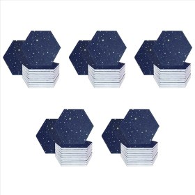 Resim Bueattuh 60 Paket Yıldızlı Gökyüzü Altıgen Akustik Paneller Ses Proofing Palding Stüdyo Akustik Tedavisi Için Ses Emici Panel (Yurt Dışından) 