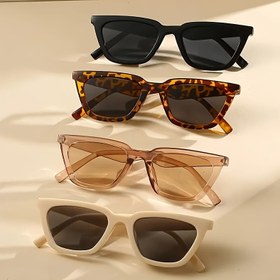 Resim 4 adet Kadınlar için Trendy Moda Gözlük - Şık ve Çok Yönlü PC Çerçeve ve Lens Seçenekleri, Kedi Gözü, Yuvarlak, Kare ve Dikdörtgen Stiller, Günlük Moda ve Özel Günler için Mükemmel, Gözlük Aksesuarları 