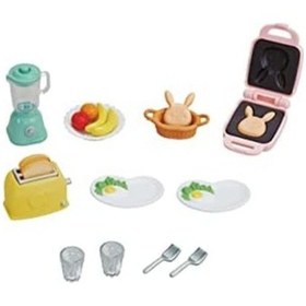 Resim Sylvanian Families 5444 Kahvaltı Seti, Renkli Açık Ahşap 