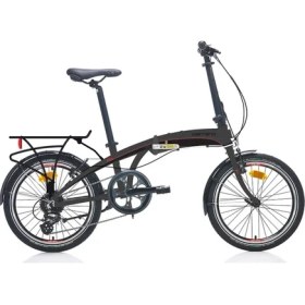 Resim Carraro Flexı 108 8 Vites Katlanır Bisiklet - Antrasit Kırmızı 