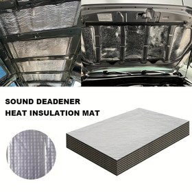 Resim 10/20 Paket Araba Kaputu Motor Gürültü Azaltma Matı, Yüksek Sıcaklık ve Yangına Dayanıklı Sünger Kauçuk Yalıtımı, Ön Yapıştırılmış Kolay Montaj için Araç Gürültü Azaltma 
